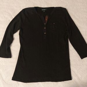 Ralph Lauren Black Long Sleeve Tunic